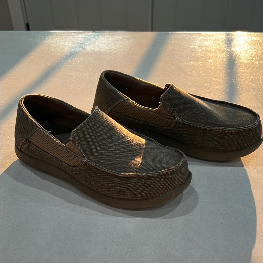 CROCS Brown Loafers Slip-On Shoes